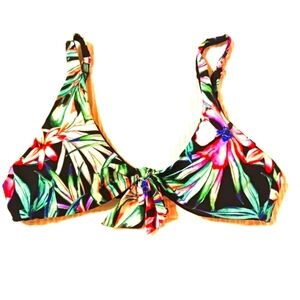 Tinibikini Bathing Suit Top In M. And Mossimo Black Bottom In LG Mix Match Set.